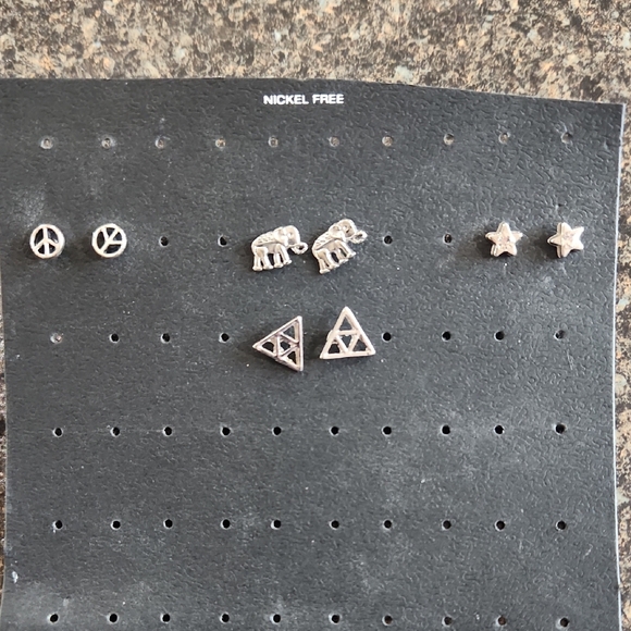 Other - Silver Kids Earrings Set